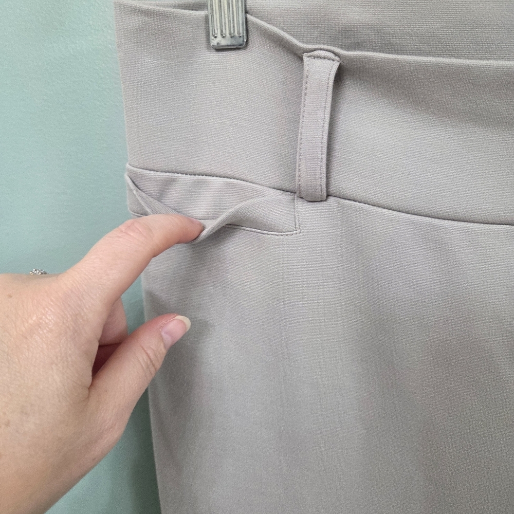 Fishers Finery Womens Tall Grey Pants Large Pullon Stretch Business Casual Comfy - Picture 5 of 11